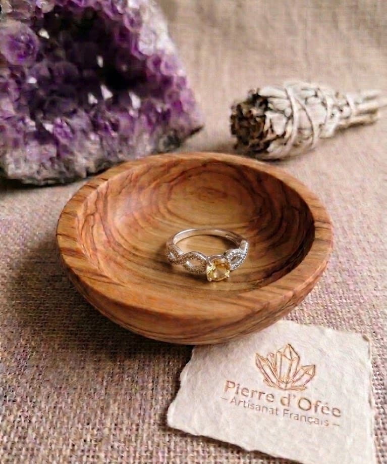 Bague Argent 925 — Citrine Facettée