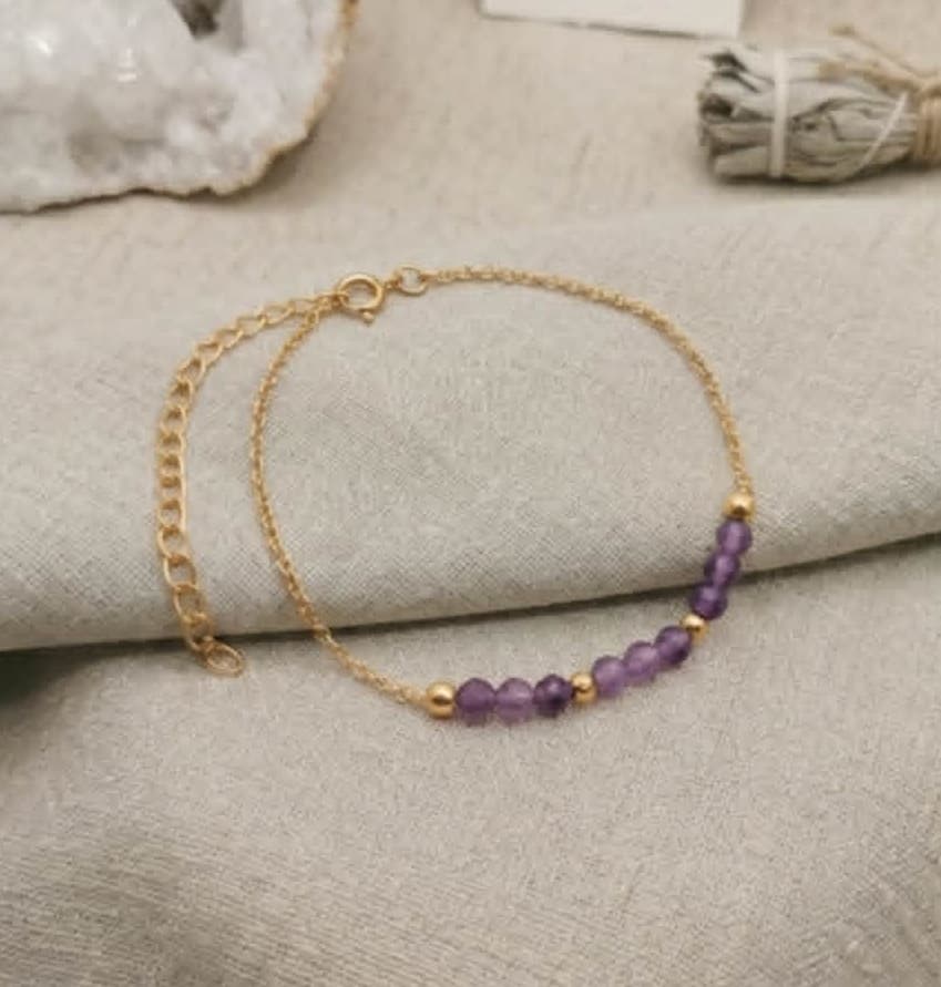 Bracelet Fin, Améthyste
