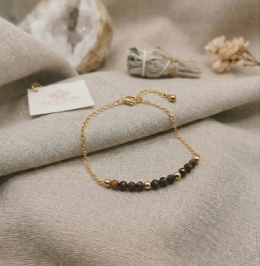 Bracelet Fin, Œil de Tigre